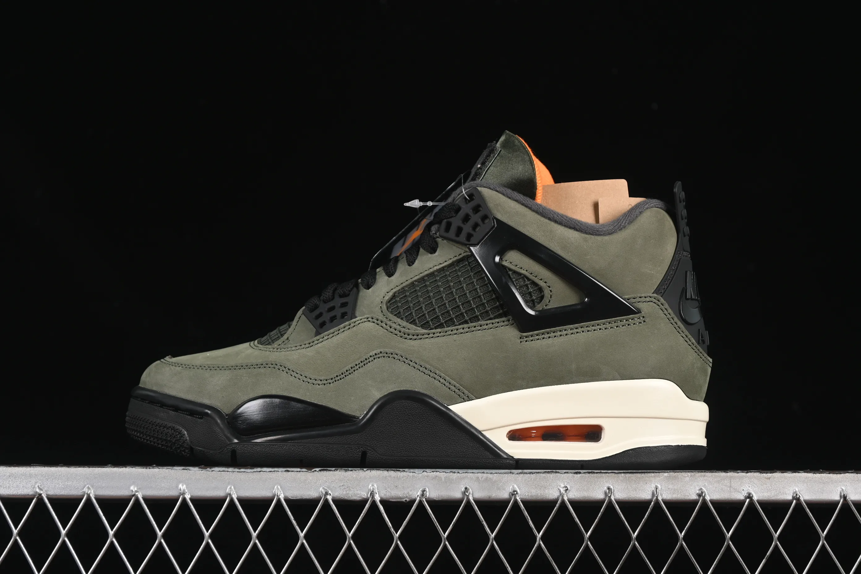 All categories Air Jordan Jordan series basketball shoes Air Jordan 4 LJR version Undefeated x Air Jordan 4 OG AJ4 Joe 4 olive green suede IB1519-200